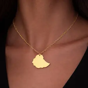 24K Gold Plated Ethiopia Necklace Elegant Heritage Piece