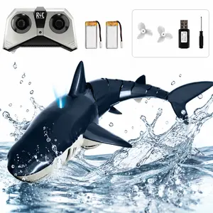 VEVOR Remote Control Shark Toy 2.4 GHz High Speed RC Boat for Kids Adults Gift,fidget toys,water spray toy,swimming pool,girl toys