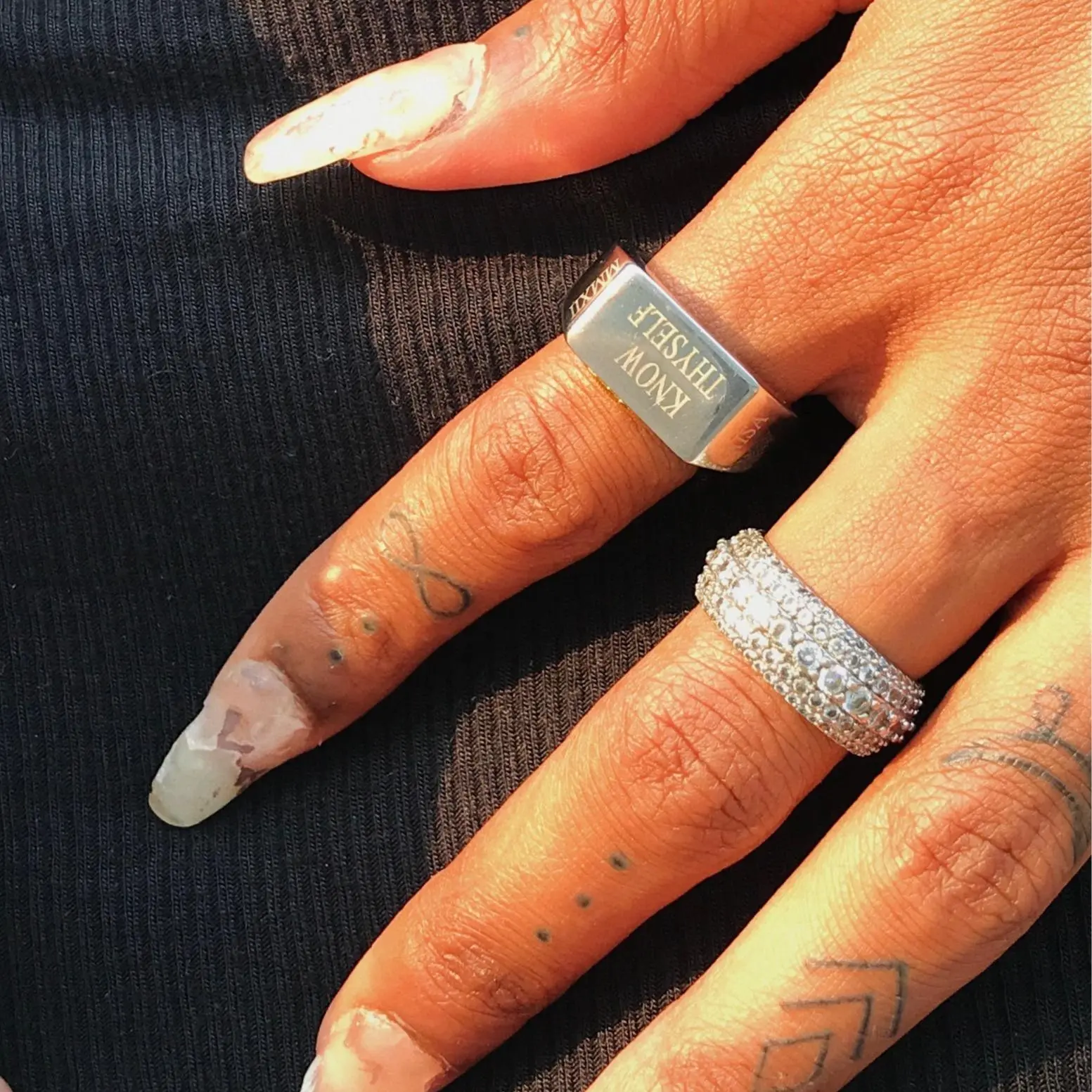 “KNOW THYSELF” Stainless Steel Rings