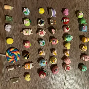 Brand new Shopkins 42pieces 3D Assorted Charms Cute Set Flatback Beads Making Kit Mixed Candy Sweets Resin Random Kawaii Candy Resin Ornaments for DIY Craft Scrapbooking Decoration