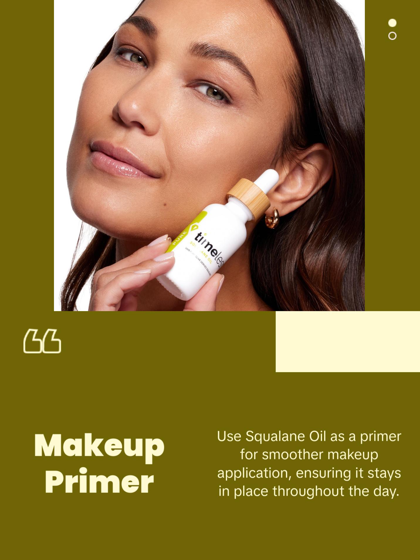 Timeless Skin Care Squalane Oil 100% Pure (30ml) – Hydrating, Moisturizing Vegan Oil for All Skin Types