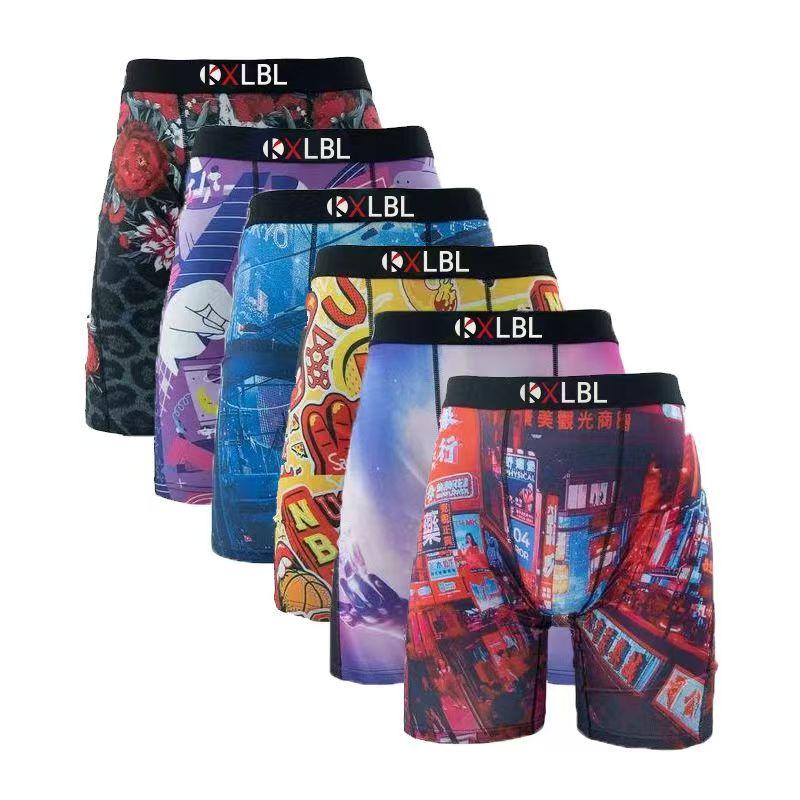 12/6/4pcs KXLBL Men's Striped Boxer Briefs - Soft, Comfortable & Breathable Polyester Blend, Vibrant Athletic & Everyday Shorts for Casual Wear Menswear Mixed Color Socks Beige，Christmas gifts，stock up on specials，value pack，bundle sets