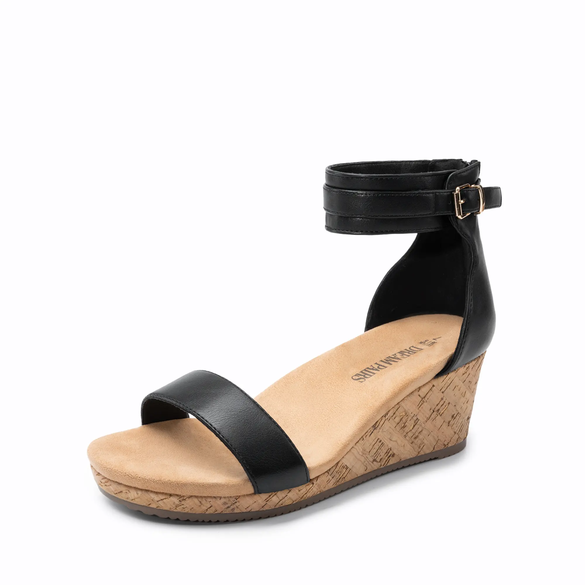 Dream Pairs Women's Stylish Platform Wedge Sandals, Comfortable Open Toe Ankle Strap Heels for Party Wear & Weddings, Elegant Party Shoes