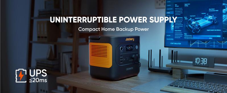 [New Arrivals]Jackery Explorer 2000 v2 Portable Power Station, 2042Wh LiFePO4 Home Backup Battery powersupply, 2200W Solar Generator with 20ms UPS, USB-C PD 100W Fast Charging for Emergencies, Power Outages, Outdoor Camping emergency  generator