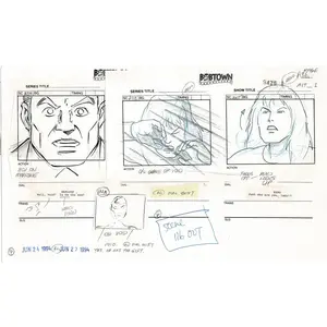 Jim Lee Wildc.a.t.s. Wildcats Production Animation Storyboard Nelvana 1994-5 D1-093