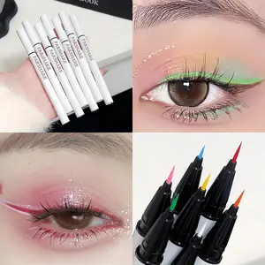 Colorful Eyeliner Pen, Quick-Dry Waterproof, No Smudging, Suitable for Men and Women, Daily Use, Birthday, Cosplay, Stage Makeup, Bold Look, Glitter Liner