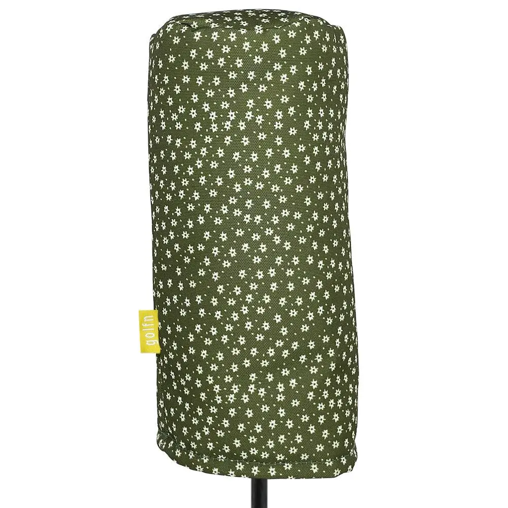 Golf Driver Headcover - Olive Green Floral