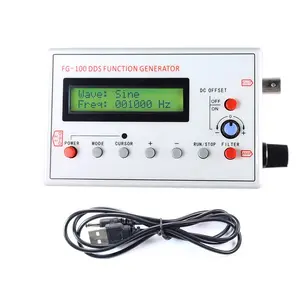FG-100 DDS Function Signal Generator Frequency Counter 1Hz - 500KHz Signal Source Module Sine+Square+Triangle+Sawtooth Waveform