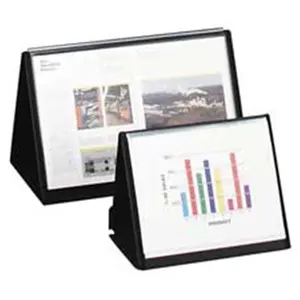 212 MAIN Flip-N-Tell 2-Sided Vertical Easel Photo Frame Set, 11x8.5in, Black Home Decor for Home Supplies, Two-Sided