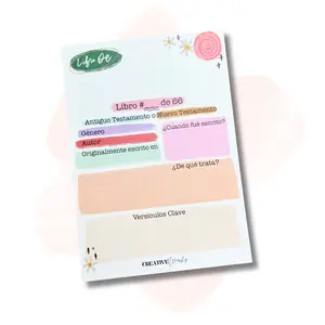 SPANISH BOOKS OF THE BIBLE SUMMARY | 5"x 7" NOTEPADS