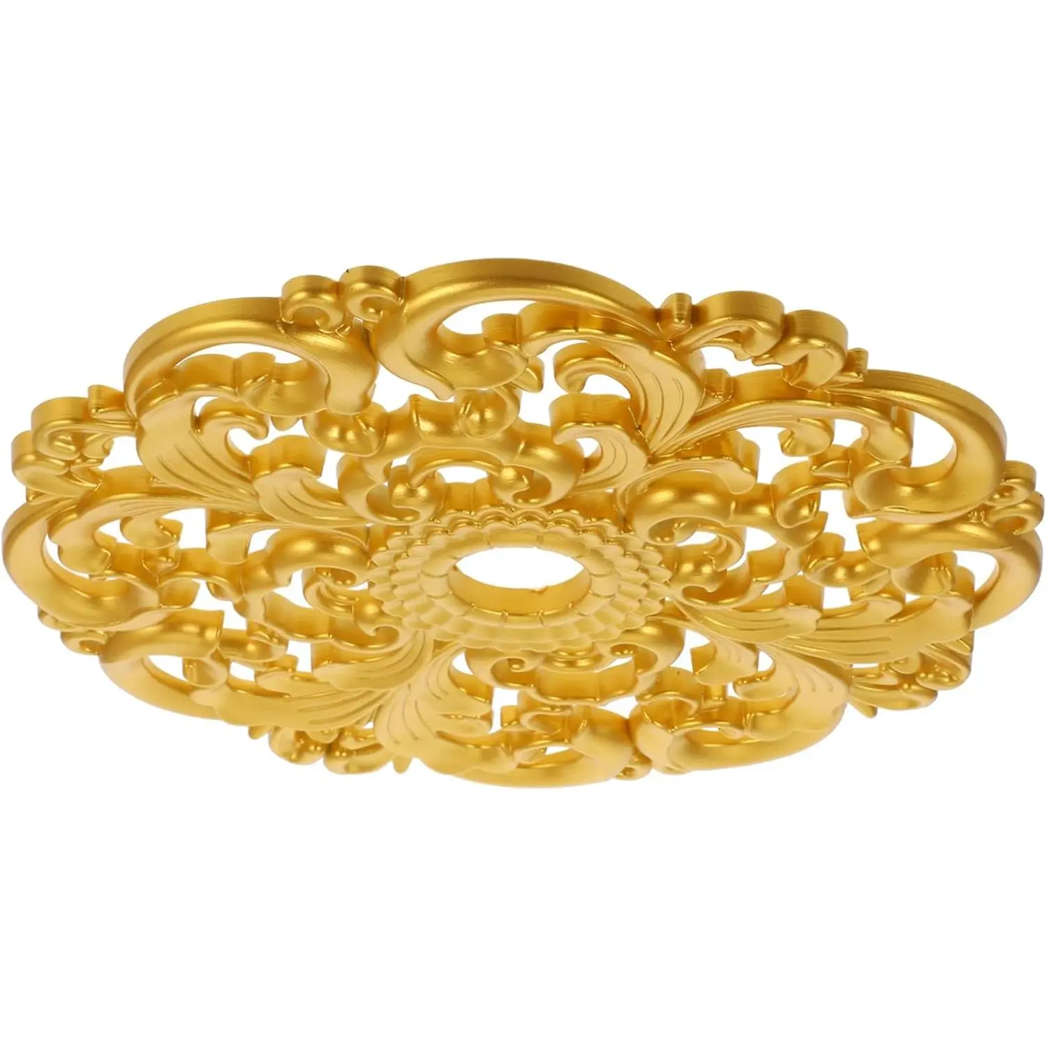 Decorative Ceiling Medallion Light Fixture, Elegant Aging-Resistant Faux Plaster Design for Chandeliers, Ceiling Fans in Home, Office Decor, Aging Resistance