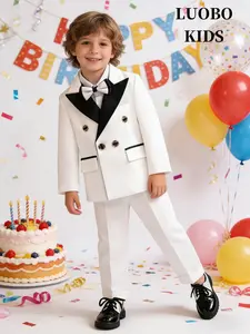 Men's Suit Set with Adjustable Waistband, Fashionable Young Men Style, Suitable for Formal Special Occasions and Daily Wear, No Shirt Included--8813