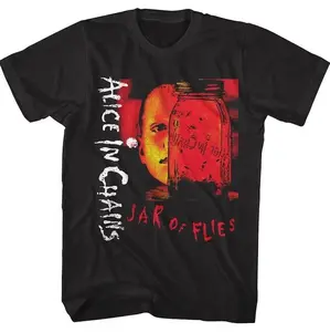 Alice in Chains T-Shirt Jar of Flies Album Art Alt Rock Metal Adult Tees