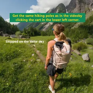 Multifunctional Telescopic Trekking Poles - Essential Camping Gear for Hiking and Trekking - Durable Tactical Gear for Outdoor Adventures