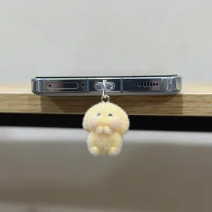 Cute Rabbit Design Phone Charging Port Dust Plug, Phone Charging Port Dust Plug, Mobile Phone Accessories, Earphone Dust Plug, Phone Decoration