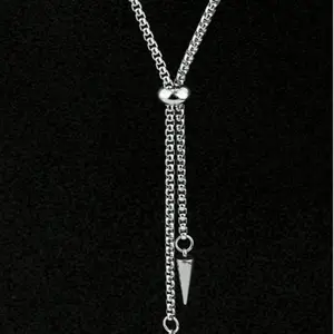 Women's Stainless Steel Stud Ball Pendant Necklace - Fashionable & Trendy Titanium Jewelry