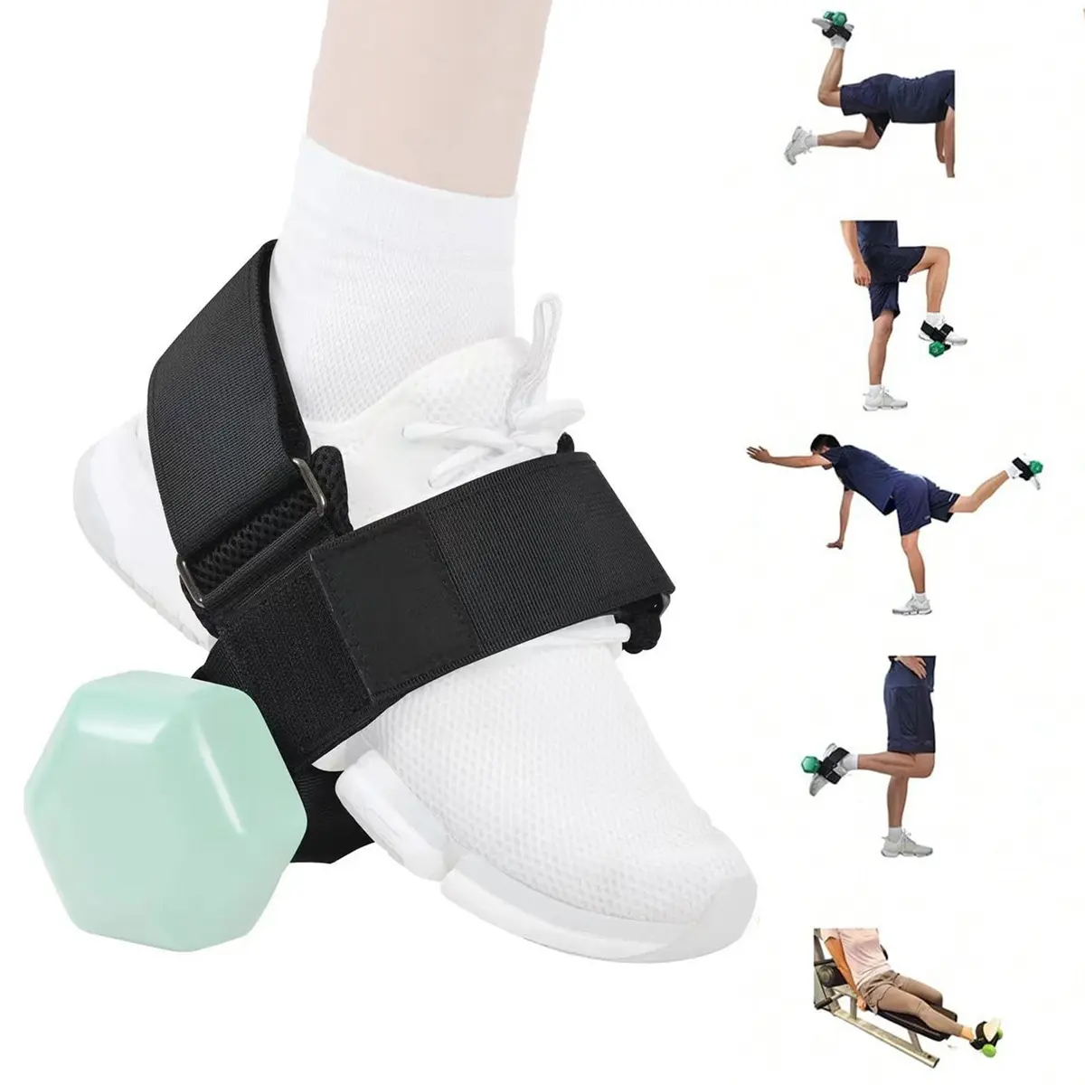 1 piece adjustable ankle weightlifting strap, foot dumbbell tibial trainer ankle strap, used for foot weightlifting tibial splint, leg bending, leg bending accessories, Workout Equipment, Workout Fitness Equipment, Workout Gear