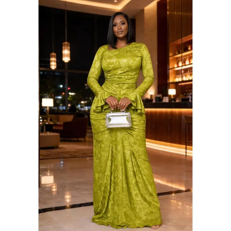 green emerald velvet dress Kim K Neon Green Stripe Transparent Bodycon Dress – A' La' Posh Clothing main image 0