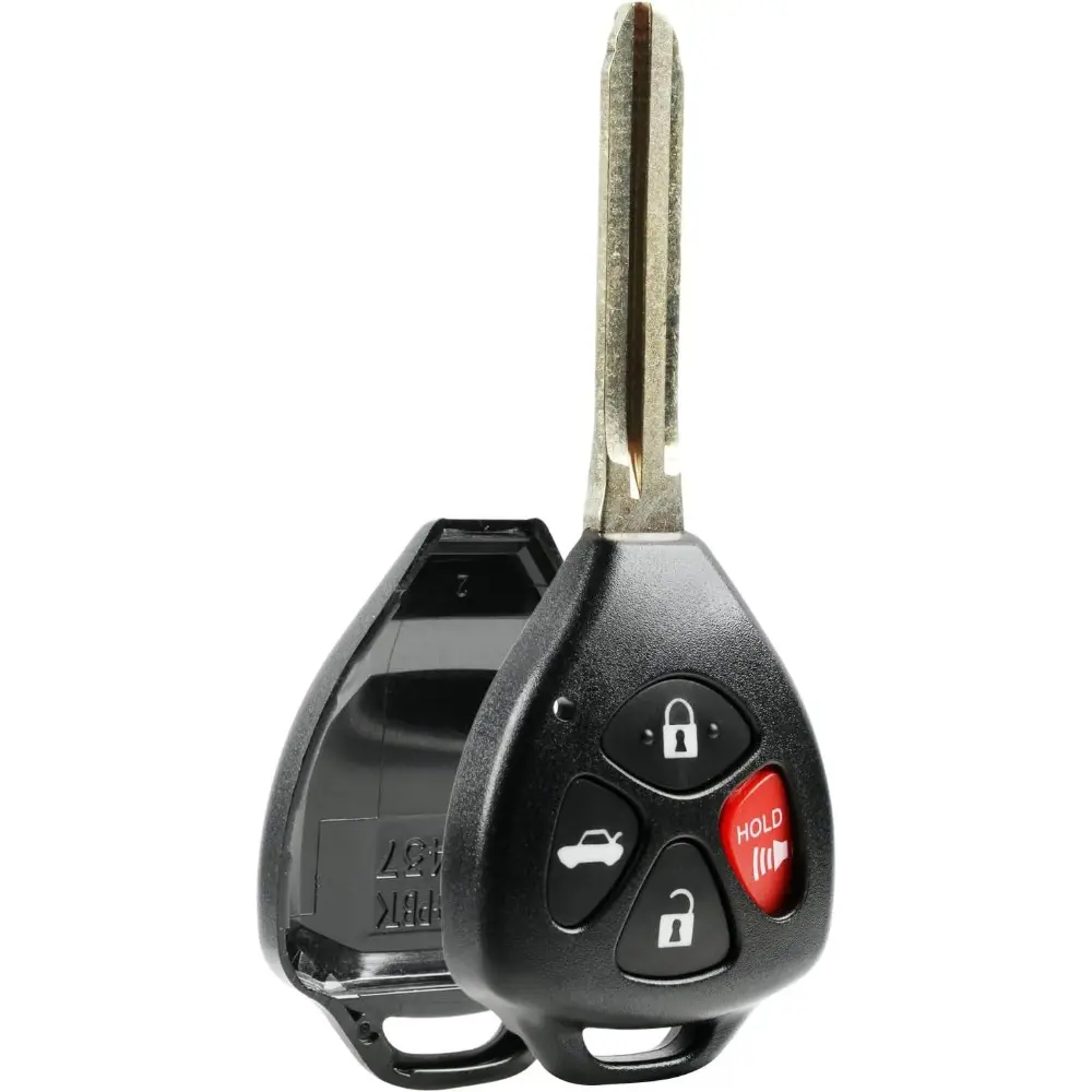 Key Fob Keyless Entry Remote Shell Case & Pad For Toyota 2008-2013 Avalon,2007-2011 Camry,2008-2013 Corolla,2009-2014 Venza (HYQ12BBY, GQ4-29T)