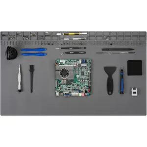 Large Soldering Mat, Oversized 932°F Heat Resistant Solder Mat, Large Repair Workbench Pad for Electronics Phone Watch Laptop Repair, BGA Soldering Iron (Grey,27.6''x15.7'')