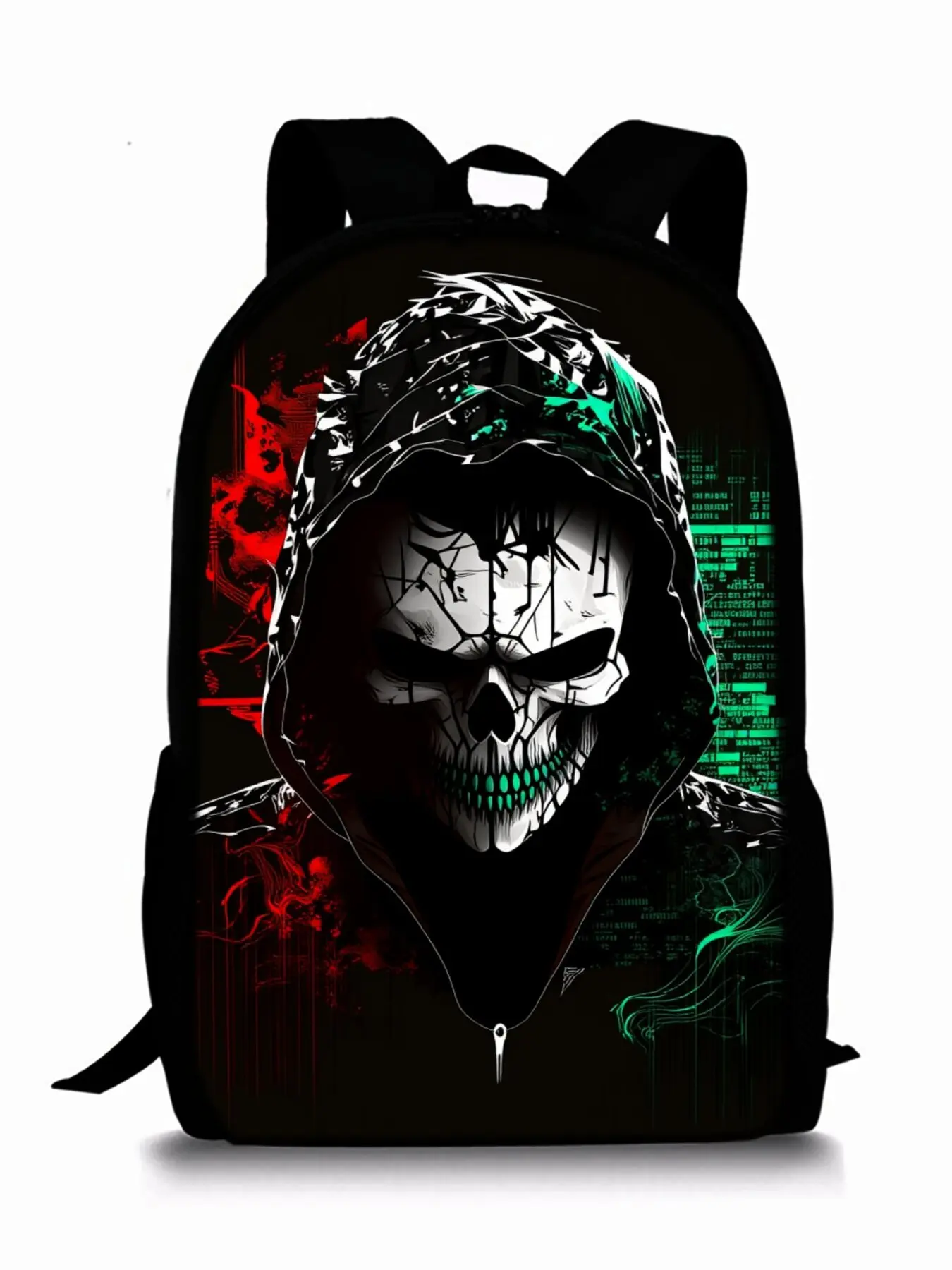 Skull Clown Pattern Print Single-Layer Casual Printed Backpack