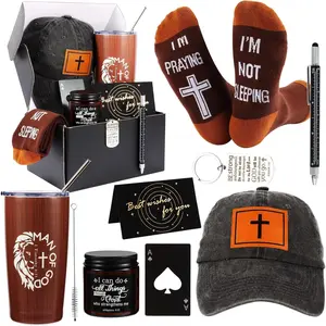 9 count Christian Gifts for Men Dad Religious Gifts for Father  Religious Catholic  Box for Male  Co-workers