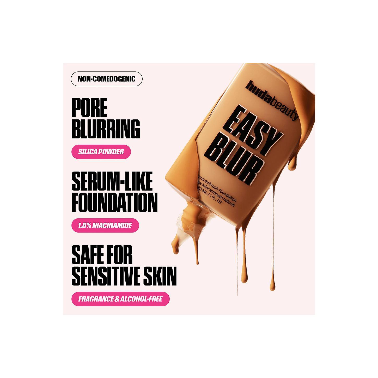 Huda Beauty Easy Blur Foundation in Golden Milk 307N