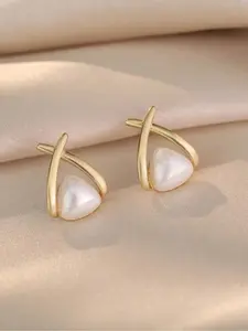 Elegant Simulated Pearl Geometric Earrings Set for Women, Perfect for Any Occasion, Stylish and Delicate Design, Ideal Gift Choice