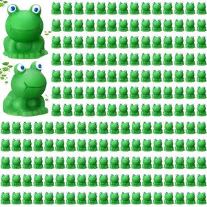 10/50/100 Pcs Mini Frog Ornaments Set, Resin and Plastic Material, Ideal for Art Crafts, Garden Decor, Home Decoration, 10/50/100 Pieces