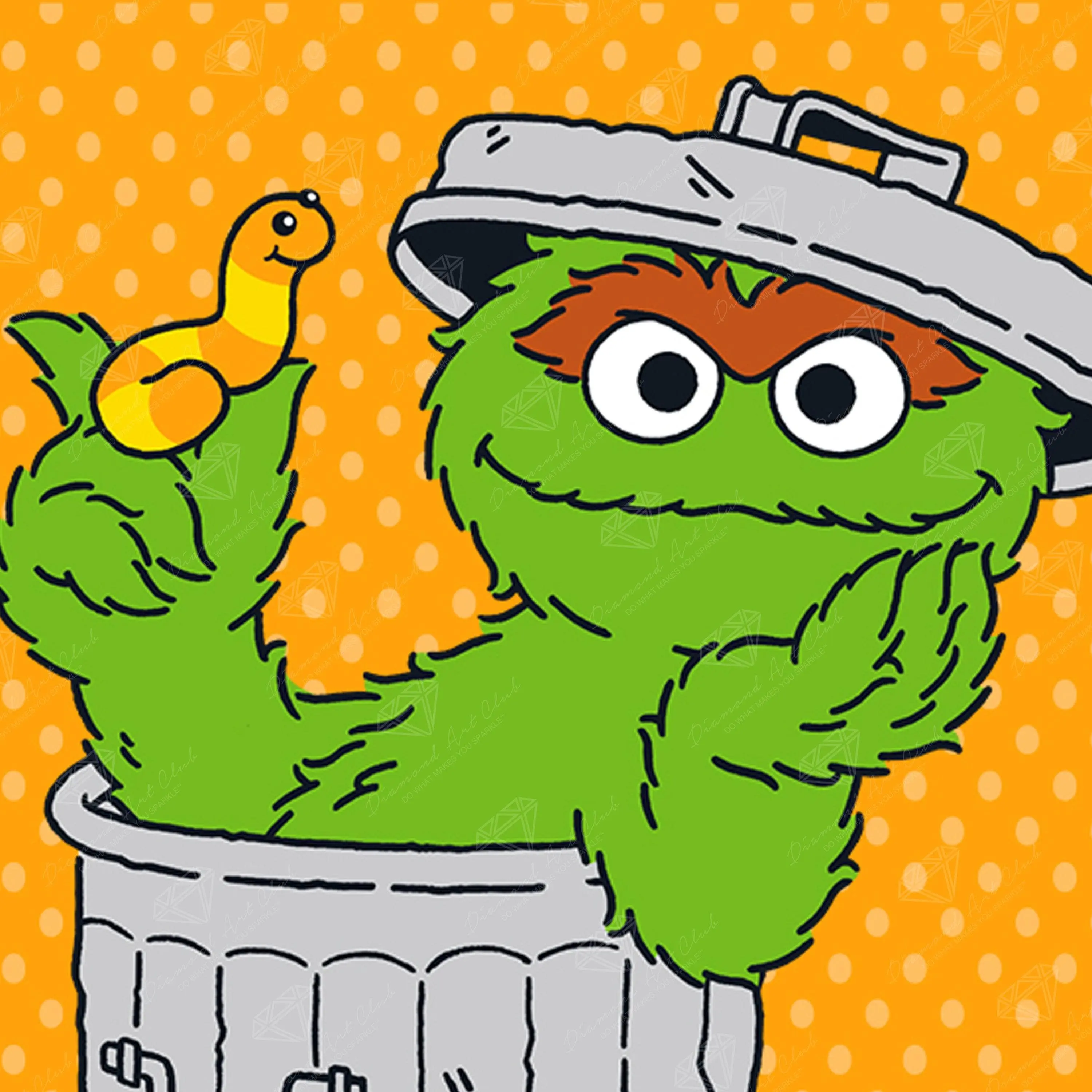 Diamond Art Club® Oscar the Grouch™ Portrait Diamond Painting Kit