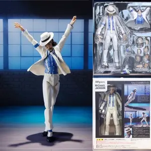 Michael Jackson Action Figure - Smooth Criminal Moonwalk Edition, Highly Articulated Music Legend Model Toy Doll - Perfect Father's Day & Graduation Gift, Iconic King of Pop Collectible for Fans & Aesthetic Room Decor