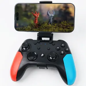 COV RGB Wireless Bluetooth & Wired Game Controller with C-AAdapter-Phone Holder-Cable,Easy to hook up and use,Universal for mobile phones,Switch 1/2,PC,TV boxes,Steam Deck and Tesla Arcade,Turbo rapid-fire,Excellent gaming experience