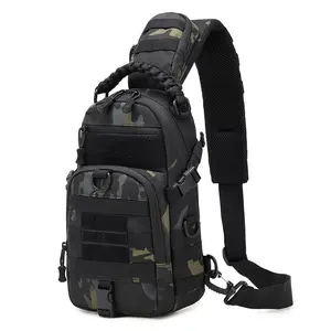 Outdoor Tactical Chest Bag, Multi-functional Military Fans Diagonal Shoulder Bag, Mountaineering Cycling Sports Diagonal Shoulder Bag, Tactical Crossbody Bag, Single Shoulder Backpack, Adjustable Strap Bag