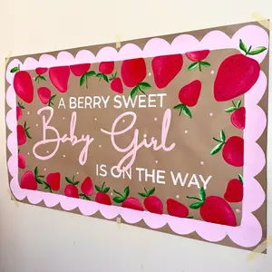 Hand Painted Banner for Baby Shower