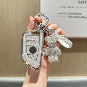 for BMW key fob Cover. Advanced soft TPU key box is compatible with F30 F45 F55 G20 G30 X1 X3 X4 X5 X6 X7 3 5 6 7 8 M5 M6 GT series smart key