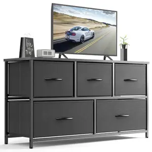 MODERW, A bedroom storage box with 5 drawers, drawer storage cabinet, makeup table, and sturdy iron frame storage Boxes.