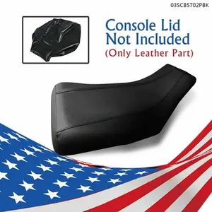 CROSSDESIGN Leather Seat Cover Replace Fit For 2007-2012 Honda Rancher 420 Motorcycle Parts