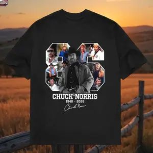 RIP CHUCK NORRIS Shirt, Heaven Needed Security, Chuck Norris Shirt, Rest In Peace, Chuck Norris Memorial T-Shirt, Sweatshirt, Hoodie, Gift for fan 6GK