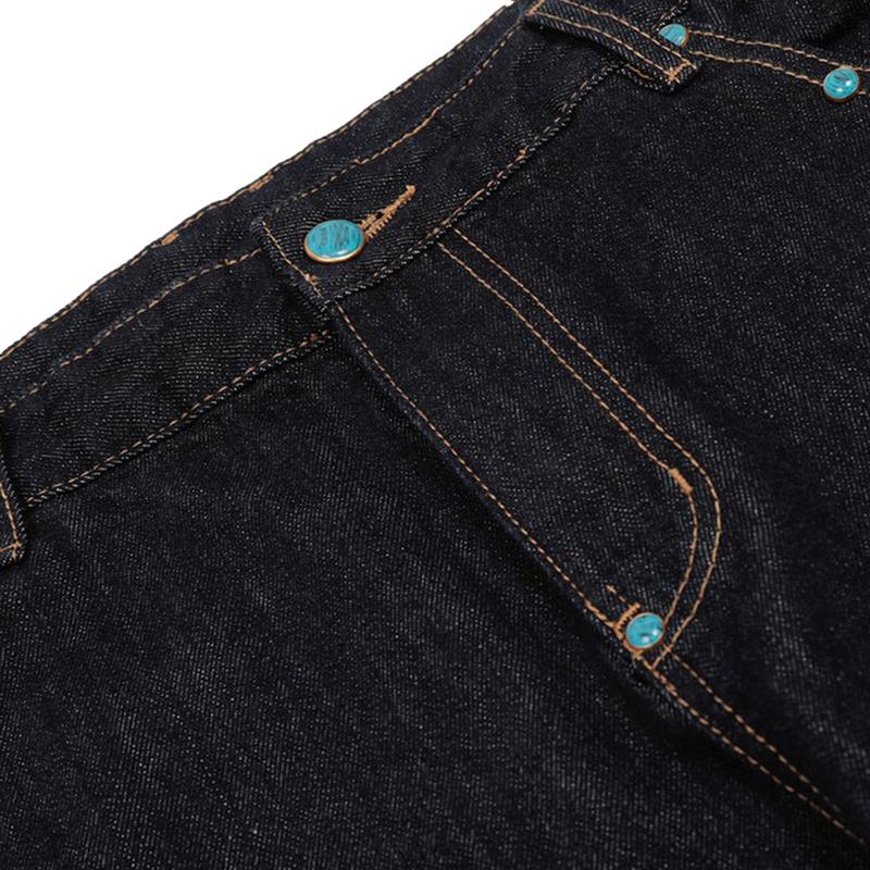 Aelfric Eden Vintage Rivet Raw Baggy Barrel Jeans Mid-low Rise Baggy Jeans Unisex Stretchy Wide Leg Distressed Pants Lady Basic Minimalist Comfortable Denim Tummy Control Curve Hugging Plus Size Regular Size BBL