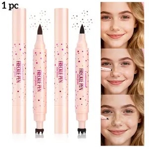 Waterproof and anti smudging dual headed freckle pen naturally and persistently creates a perfect makeup look