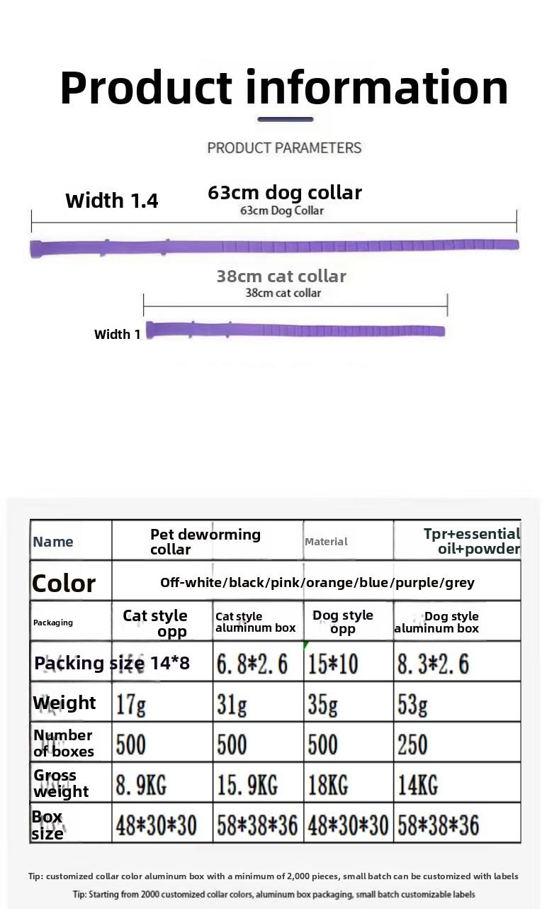 Tick Collar For Dogs&Cats，Treatment & Prevention, Vet-Recommend, 8 Month Protection