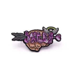 Bully Love Arrow Graphic Pin