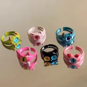 Little Monster Ring: Creative, playful, and quirky with big eyes; cute, sweet, and cool—perfect for any outfit; ideal jewelry for couples and best friends