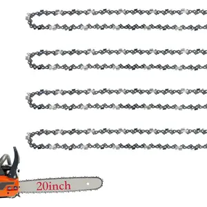 4 Pack 20 Inch  Chain .325" Pitch .058" Gauge 76 Drive Links Fits for Blue Max 53543 8901 8902 52209, Oregon 21LPX076G, Stihl 36880050076, 25RM376E and