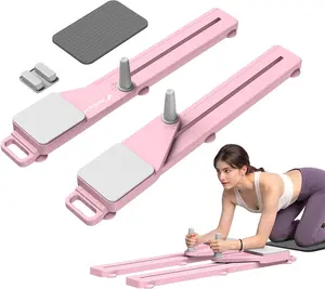 Pilates Board, Multifunctional Abdominal Plate, Detachable Ab Trainer Machine with Anti-Slip and Quiet Design, Portable Pilates Reformer for Core Workouts, Home Fitness Equipment for Women