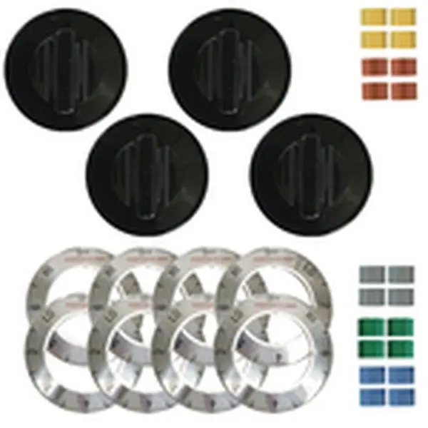 Range Kleen 4 Piece Black Electric Range Replacement Knobs