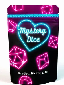 1985 Games Sweetheart Mystery Dice Set 1-Pack | 7-Piece Pink Heart Polyhedral RPG Dice – Love-Themed Collectible for D&D, Pathfinder, MTG & Tabletop Role-Playing Games