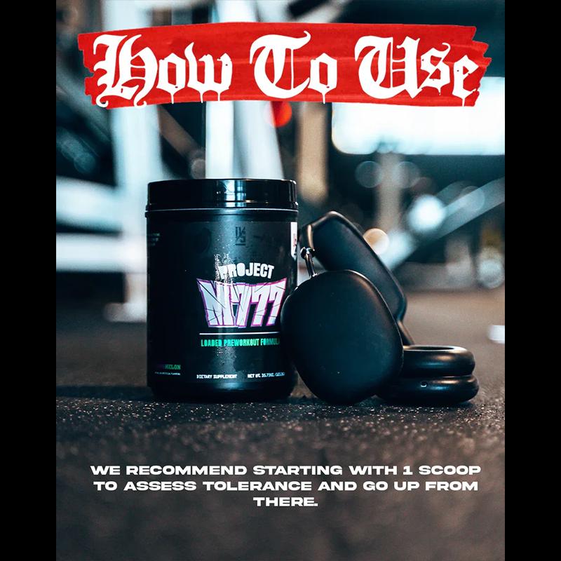 UXO Supplements Project M777 Preworkout Raspberry Lemonade 35.04oz 40 Servings High Stim Energy Focus and Pump for Extreme Gym Enthusiasts