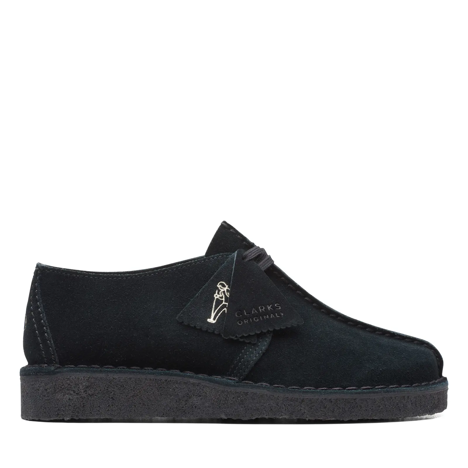 Clarks Desert Trek 26165566 Womens Black Oxfords & Lace Ups Casual Shoes