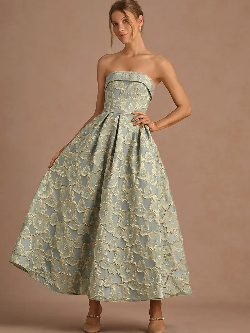 aitana prom dress mocha gold - TikTok Shop